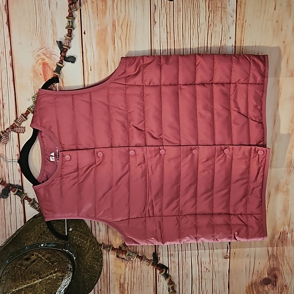 NWOT "FREE ASSEMBLY" ROSE PINK, PUFF WINTER VEST SZ XL(14-16) - Picture 1 of 7